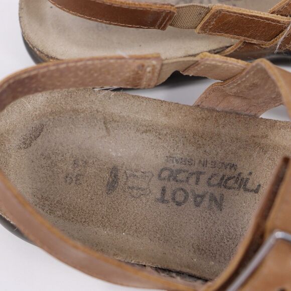 Naot Womens Size 8-8.5 Brown Leather Strappy Comfort Casual Buckle Norah Sandals - Picture 4 of 5